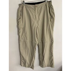 Karrimor Pants Mens XL Beige Cargo Quick Dry Hiking Zip Off Nylon 34x27